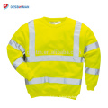 2017 New Hi Viz Safety Sweatshirt Sweat Reflective Strips Mens Work Clothing Jumper Top For Autumn